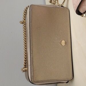 Metallic gold Kate spade